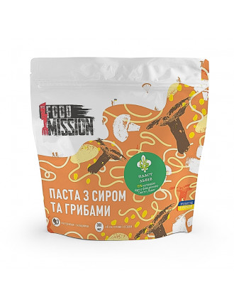 Паста з сиром та грибами,  FOOD MISSION