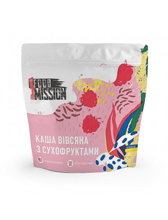 Каша вівсяна з сухофруктами,  FOOD MISSION