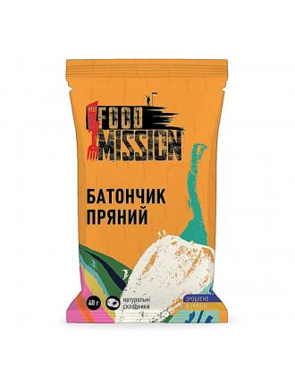 Батончик енергетичний пряний ,  FOOD MISSION