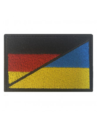 Патч "Прапор Німеччиина/Україна", 7х4,5 см