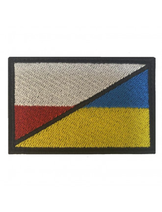 Патч "Прапор Польща/Україна", 7х4,5 см