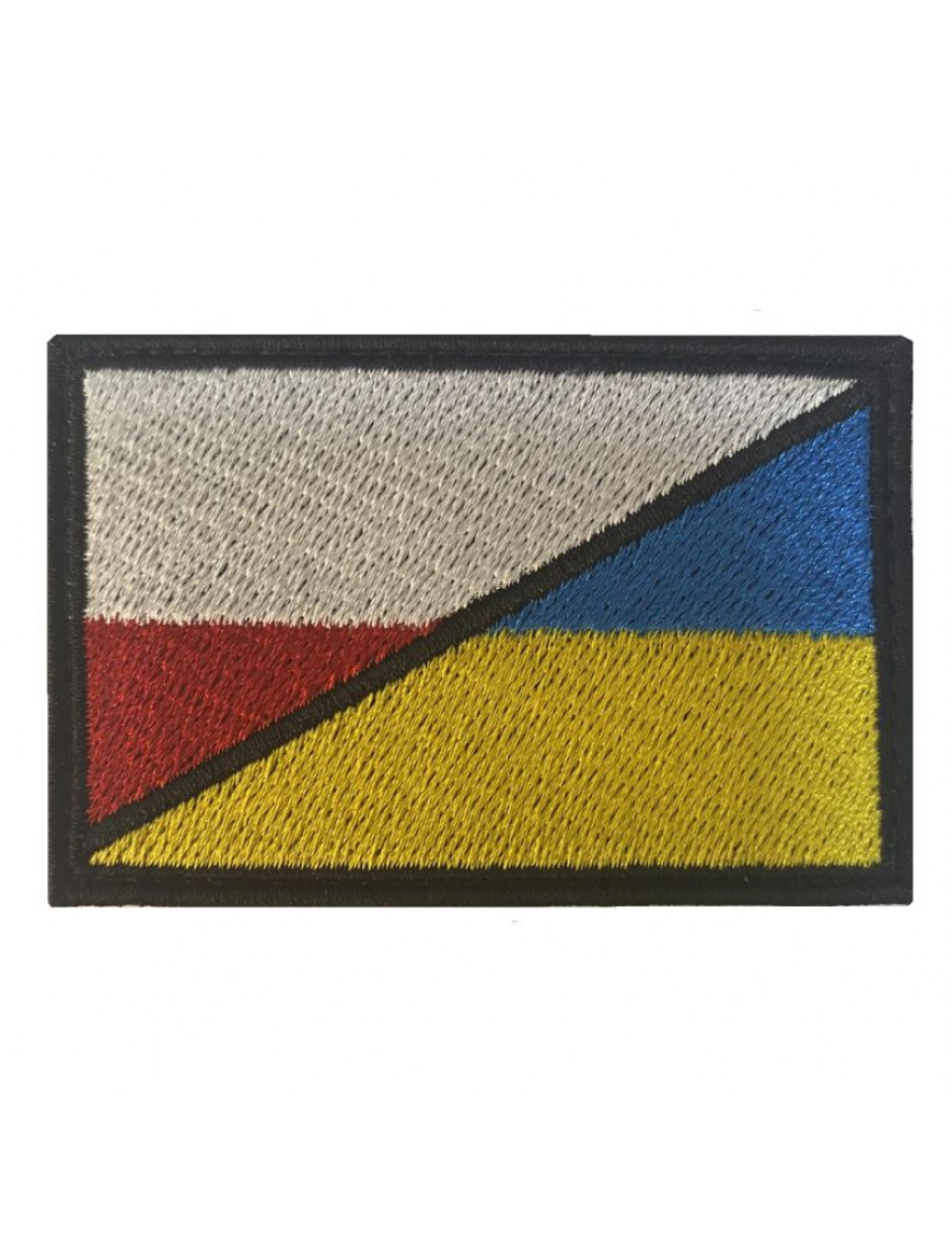 Патч "Прапор Польща/Україна", 7х4,5 см