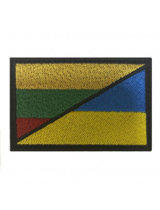 Патч "Прапор Литва/Україна", 7х4,5 см