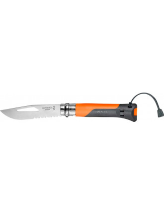 Ніж Opinel 8 Outdoor, сірий/помаранчевий