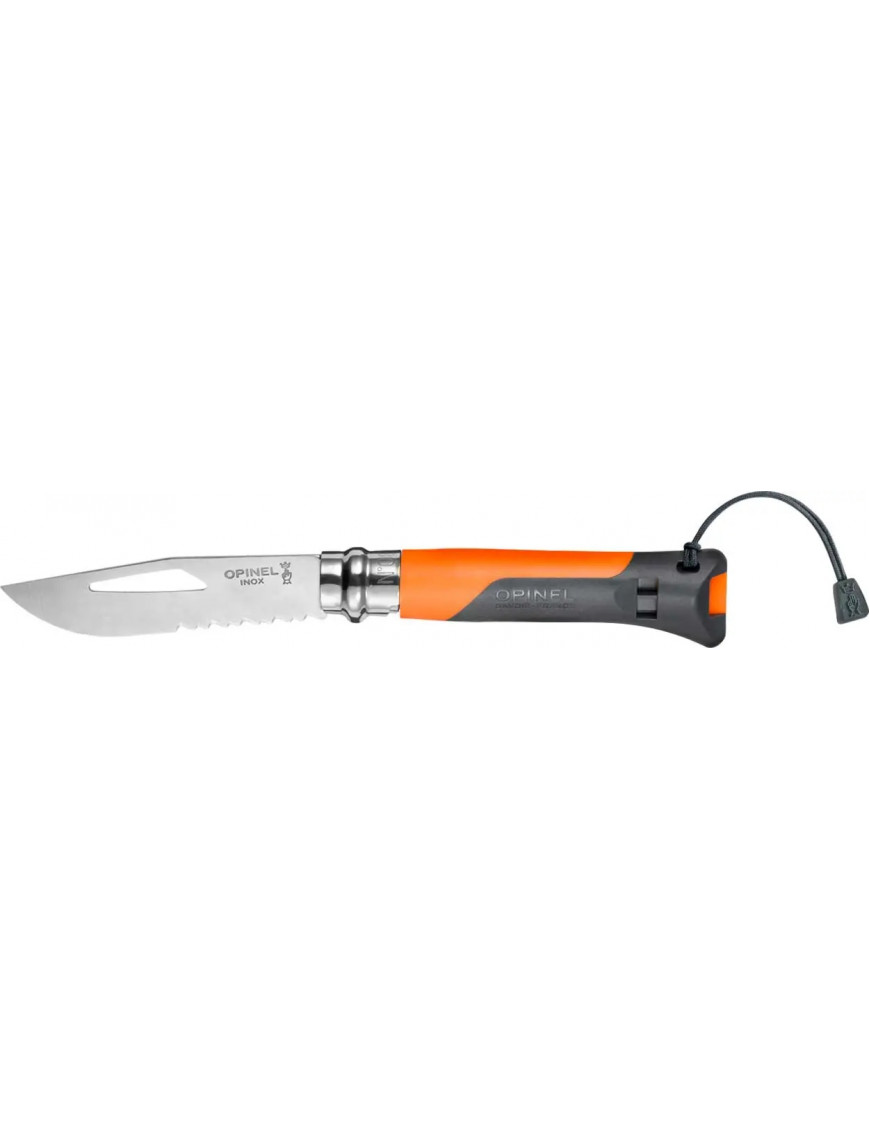 Ніж Opinel 8 Outdoor, сірий/помаранчевий