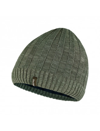 Шапка унісекс DexShell Heathered Rib Knit Beanie, олива, водонепроникна