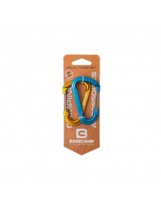 Набір карабінів Base Camp Delta 7 Wire Set, Блакитний/Помаранчевий