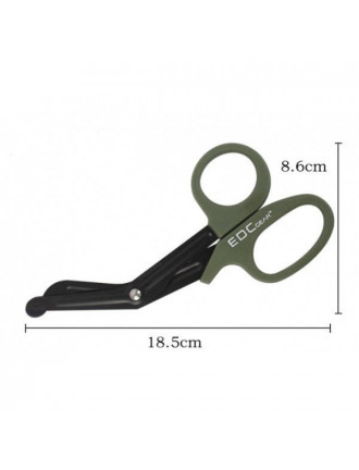 Ножиці медичні, тактичні EDC, олива 