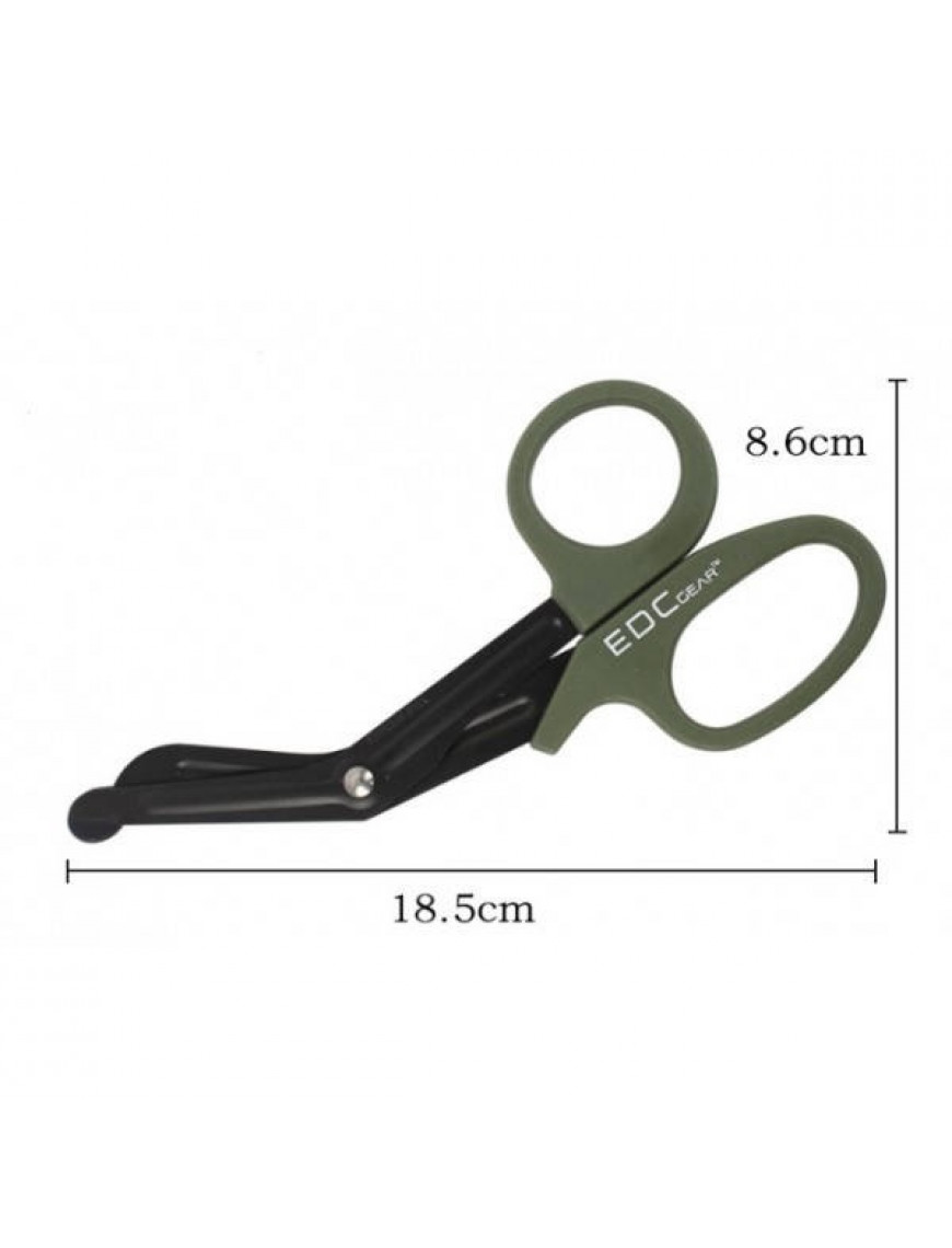 Ножиці медичні, тактичні EDC, олива 