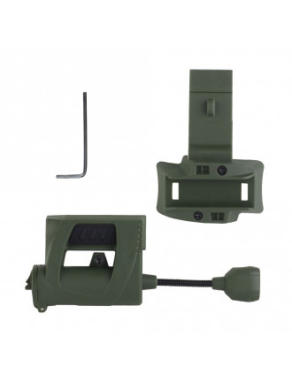 Ліхтарик тактичний на шолом MPLS, олива