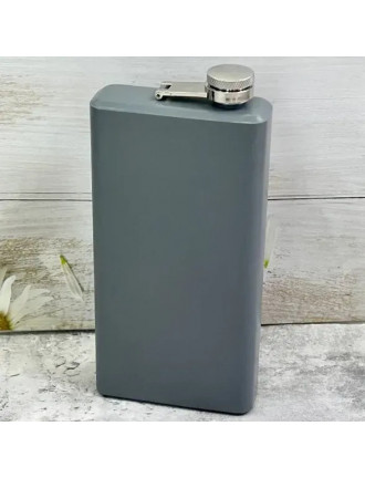 Фляга металева Snugpak в мінімалістичному стилі, сіра