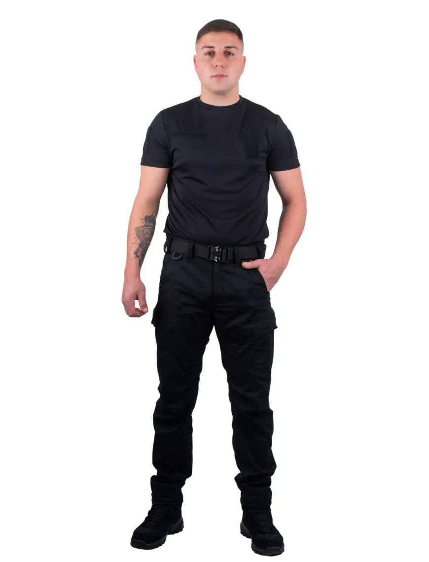 Штани тактичні SMILO, cargo canvas, чорні