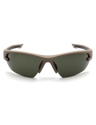 Окуляри захисні Venture Gear Tactical Semtex 2.0 Tan Anti-Fog, чорно-зелені в пісочній