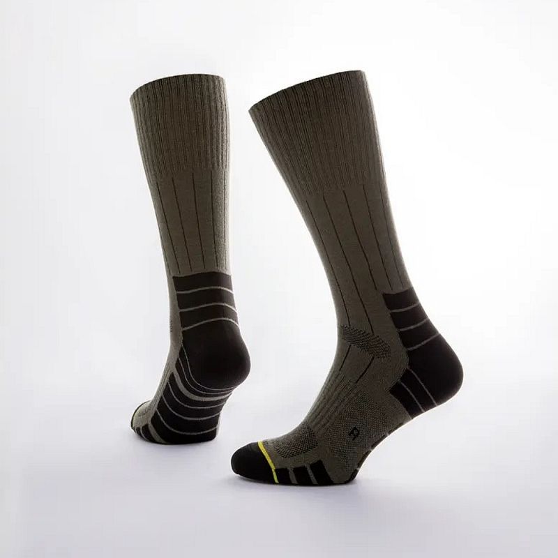 Шкарпетки Глорія, осінні, чорні/олива