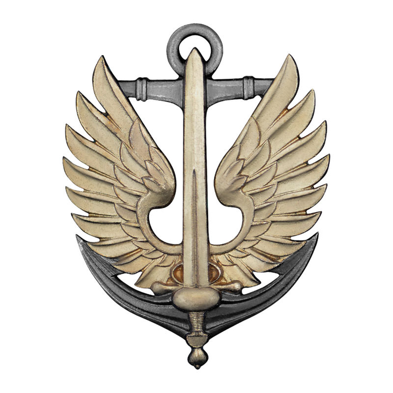 Беретний знак "Морська піхота", латунь