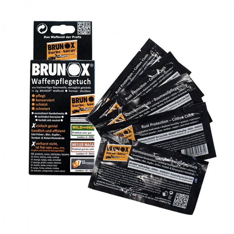 Серветки для догляду зброї Brunox Gun Care (5 шт)