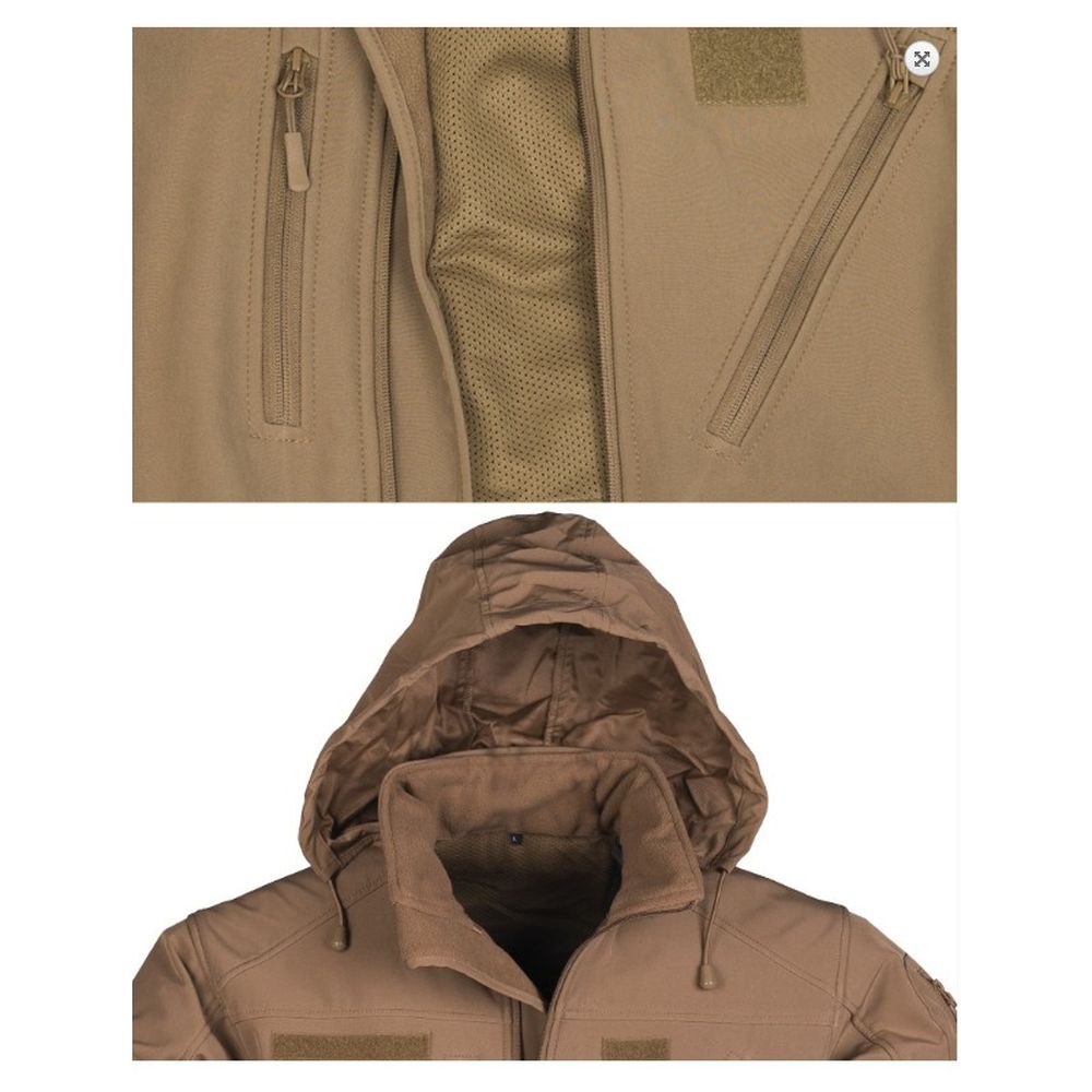 Куртка MIL-TEC SCU14 Soft Shell, темний койот