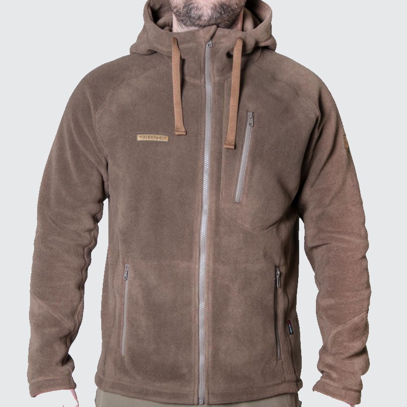 Куртка флісова Fahrenheit Full Zip Hoody, коричнева